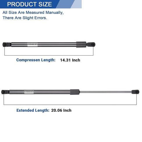 6120 Rear Hatch Shocks Struts Lift Gate Supports Gas Springs Compatible with 2007 2008 2009 2010 2011 2012 2013 2014 Ford Edge, Pack of 2 PCS,Replace PM3116 SG304084 in Saudi Arabia