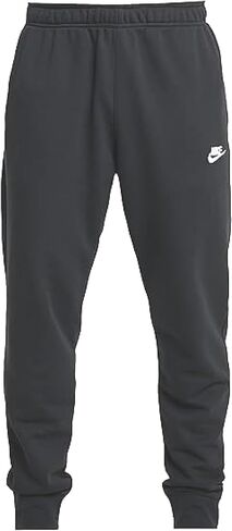 بنطلون Nike Big & Tall NSW Club بحاشية مفتوحة جيرسي رمادي داكن منقط/أبيض مقاس XL طويل القامة in Saudi Arabia
