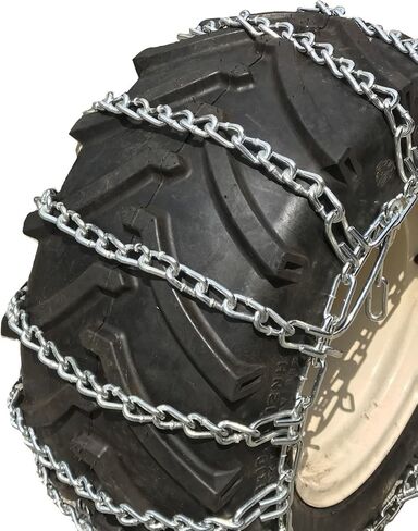 TireChain.com Compatible with John Deere 445 26x12.00-12 Tire Chains, priced per pair in Saudi Arabia