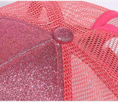 GSHLLO Glitter Sequin Baseball Cap Womens Ponytail Hat Casual Mesh Hat Adjustable Snapback Hat Summer Travel Sports Hat in Saudi Arabia