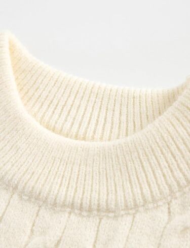 الرجال المرأة الخريف Crewneck البلوز سترة مكتنزة كابل متماسكة سترة عادية تويست محكم صياد الأعلى in Saudi Arabia