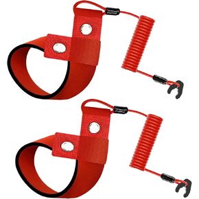 M MATI 2PCS Stop Kill Switch Safety Lanyard Band Tether Cord for All Honda Jet Ski Aquatrax F-12 F-15 R-12 ARX1200 ATX1200 ARX1500 ATX1500 36182-HW1-671