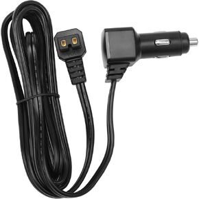 Setpower 12 فولت سيارة ولاعة السجائر كابل الطاقة التوصيل، العاصمة كابل موصل الطاقة الحبل للفريزر المحمولة (الطول: 8 أقدام، 12 فولت / 24 فولت)