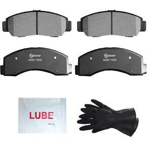 Front Brake Pads Fit for Ford F-150, Expedition, and Lincoln Navigator (2010-2022), HXSKJMX High-Performance Carbon Fiber Ceramic Brake Pads Truck and Tow Brake Pads D2087 Automotive Replacement