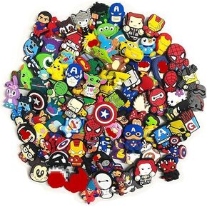 20 50 100pcs PVC Random Different Shoe Charms for Shoe and Wristband Bracelet Decoration Party Gifts(20PCS)