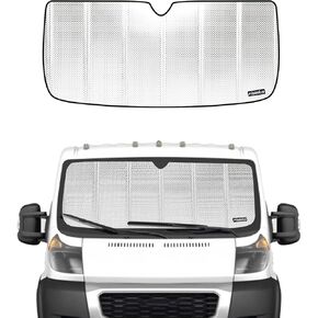 Windshield Sun Shade for 2014-2024 Dodge Promaster Front Window Sunshade. Reflective Rigid Material