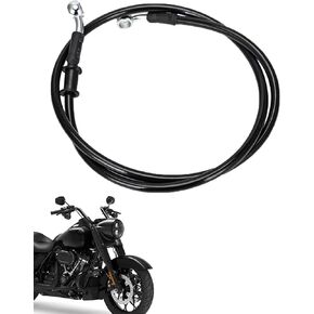 JFG RACING 55.1"/140cm Motorcycle Hydraulic Brake Line Hose for Dirt Pit Bike Enduro Motocross Street Bikes Etc. Banjo Diameter 0.39"/10mm, Black