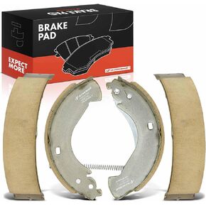 A-Premium Rear Brake Shoes Set Compatible with Chevrolet Silverado 1500 2005-2008 & GMC Sierra 1500 2005-2008, 4-PC