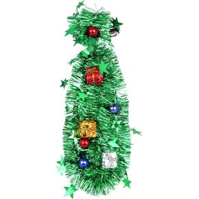 Green Christmas Tree Tie, Funny Necktie for Holiday Parties, Photo Booth Supplies, One Size Fits Most