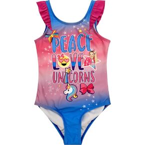 Dreamwave One Piece Character Swimsuit Frozen Ariel Minion JoJo Siwa Trolls Harry Potter Toddler to Big Kid