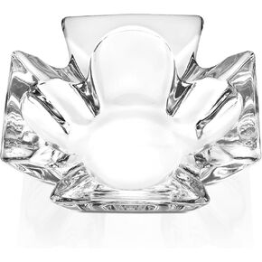 Ashtray, Large Glass Ashtray for cigarette cigar, Clear Crystal Ash trays Outdoor Glass Spuare Ashtrays, 5 x 5inch