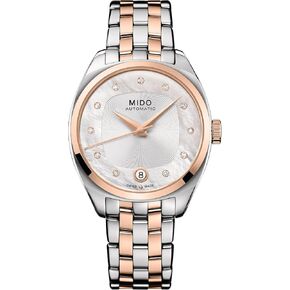 MIDO Belluna Royal Lady - Swiss Automatic Watch for Women - Silver Dial - Case 33.4mm - M0243072211600