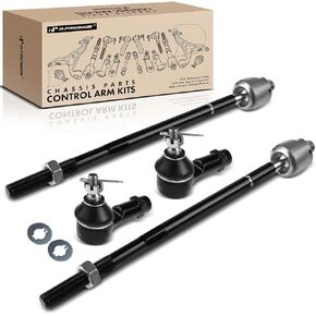 A-Premium Set of 4, Front Inner & Outer Tie Rod End Kit, Compatible with Hyundai Elantra 2001-2006, Tiburon 2003-2008, Kia Spectra & Spectra5 2005-2009