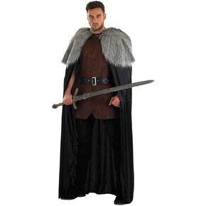 fun shack Viking Fur Cape Men, Medieval Men Cape Costume, Fur Cloak Viking Mens, Viking Warrior Costume Men, Viking Cloak Men