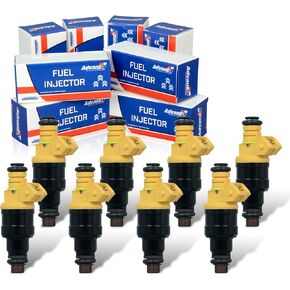 8 قطع من محاقن الوقود ذات 4 فتحات 0280150943 متوافقة مع Ford E-150/250/350/450، F-150/250/350 Super Duty، Mustang/Excursion، استبدال الجزء FOTZ-9F593-DA 0280150556 in Kuwait