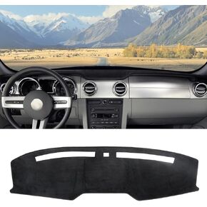 Dash Cover Dashboard Cover Pad Mat Custom Fit for Ford Mustang 2005 2006 2007 2008 2009 Car Dashmat Accessories Black