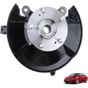 Front Right Steering Knuckle & Wheel Hub Bearing Assembly 698-450 for Honda Civic 2006 2007 2008 2009 2010 2011 KA698450 Left Driver Side Steering Knuckle