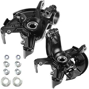 2Pcs Front Steering Knuckle & Wheel Bearing Hub Assembly Fit for Volkswagen Beetle 1998-2010, for Volkswagen Golf 1999-2006 2010, for Volkswagen Jetta 1999-2005 Left & Right Side 698374 698375