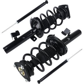 172200 172199+5778x2 Shock Absorber Struts w/Coil Spring Assembly fit for 2004-2012 Chevy Malibu, 2005-2010 Pontiac G6, 2007-2009 Saturn Aura Front and Rear