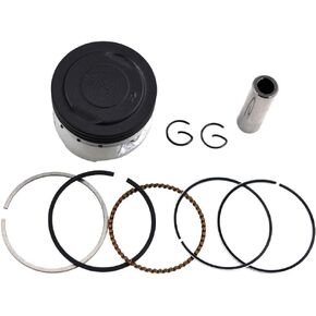 AHL Piston & Piston Rings Pin Clips Kit for Yamaha XC125 XV250 Virago 1995-2007 V-star 250 2008-2015 Route 66 1988-1990 (Oversize +25 49.25mm)
