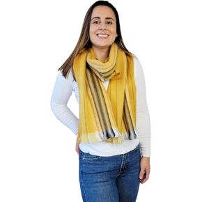 LATITUDE ZERO Alpaca Wool Blend Scarf - Unisex, Super Soft & Warm, Ideal gift for Men & Women