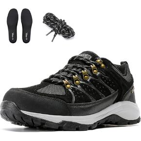 Men's Waterproof Hiking Shoes Lightweight Non-Slip Low-Cut Trekking Hiking Sneakers Outdoor Backpacking Camping Climbing Shoes
