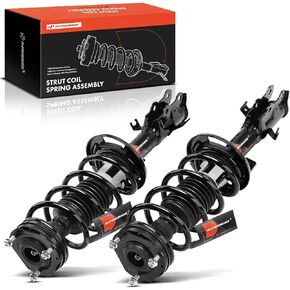 A-Premium Front Pair (2) Complete Strut & Coil Spring Assembly Compatible with Ford Fiesta 2014 2015 2016 2017 2018, Driver and Passenger Side