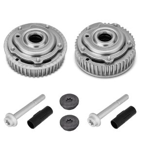 Engine Timing Intake & Exhaust Camshaft Sprocket Cam Phaser VVT Gear with Bolts Compatible with Chevy Cruze Sonic Aveo Trax, Pontiac G3 1.6L 1.8L Replace# 55567048, 55568386