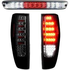 ضوء الذيل + طقم ضوء الفرامل الثالث مناسب لسيارة Chevy Colorado/GMC Canyon 2004-2012، مصباح إيقاف الضوء الخلفي للفرامل، عدسة دخان in Kuwait