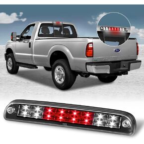 Replacement for Ford F-250 F-350 F-450 F-550 Super Duty 1999-2016 /Ford Ranger 1993-2011 Clear Lens Chrome Housing Tail High Mount 3rd Third Brake Light Cargo Lamp Waterproof