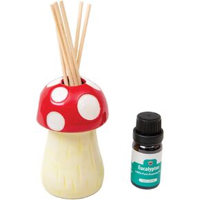 Mushroom Reed Diffuser, Eclectic Shelf Decor for Home Dorm or Apartment, Fragrant Bathroom Air Freshener, Unique Housewarming Gifts