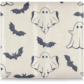 Burbuja Car Registration and Insurance Holder, Halloween Spooky Leather Vehicle Glove Box Organizer Document Wallet Accessories Case