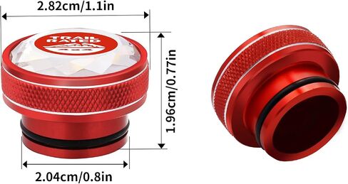 Cigarette Lighter Cover Aluminium alloy crystal Cigarette lighter plug, Fits All Vehicles with Standard 12 Volt Power Source Cigarette Lighter (Red, for Jeep) in Saudi Arabia