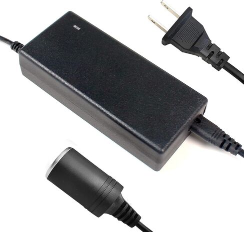 محول SOJOY AC 110-220 فولت إلى تيار مستمر 12 فولت 5 أمبير، مقبس ولاعة سجائر 2 دبوس مزود طاقة لمروحة السيارة ومنقي هواء السيارة وبطانية تسخين السيارة وأجهزة السيارة الأخرى in Kuwait