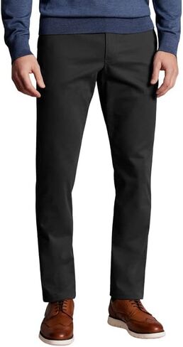 Mens Comfort Slim-fit Stretch Chino Pant Flat Front Solid Casual Pants in Saudi Arabia
