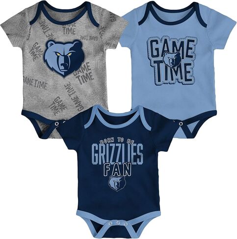 Outerstuff NBA Newborn Infants Game Time 3 Pieces Onsie Creeper Bodysuit Romper Set (Phoenix Suns, 18 Months) in Saudi Arabia
