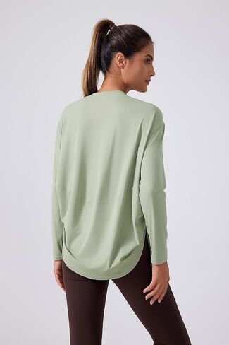 altiland Drawstring Side Ruched Long Sleeve Workout Shirts for Women, Buttery Soft Running Gym Athletic Yoga Tops Loose Fit in Kuwait