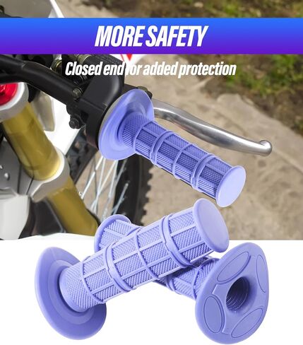 ESEWALAS 7/8 بوصة مقابض الدراجات النارية، مقابض Dirtbike، ملحقات السيارة، مقبض مقود صغير من المطاط الناعم لـ CRF YZF WRF KXF KLX Pit Dirt Bike Motocross Motorcycle Offroad (أرجواني) in Saudi Arabia
