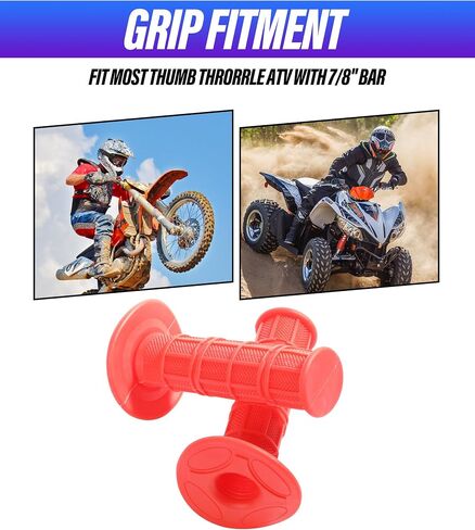 ESEWALAS 7/8 بوصة مقابض الدراجات النارية، مقابض Dirtbike، ملحقات السيارة، مقبض مقود صغير من المطاط الناعم لـ CRF YZF WRF KXF KLX Pit Dirt Bike Motocross Motorcycle Offroad (أرجواني) in Saudi Arabia