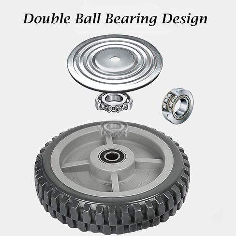 6 Inch Caster Wheels Heavy Duty Polyurethane Offroad Casters Set of 4 Swivel Plate Caster with 2 Brake Industrial Locking Wheels, Load Bearing 1653lbs in Saudi Arabia