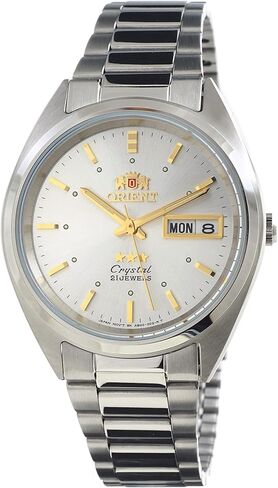 ساعة أورينت تريستار للرجال كلاسيكية أوتوماتيكية بمينا فضي بأشعة الشمس AB00005W in Kuwait