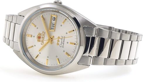 ساعة أورينت تريستار للرجال كلاسيكية أوتوماتيكية بمينا فضي بأشعة الشمس AB00005W in Kuwait