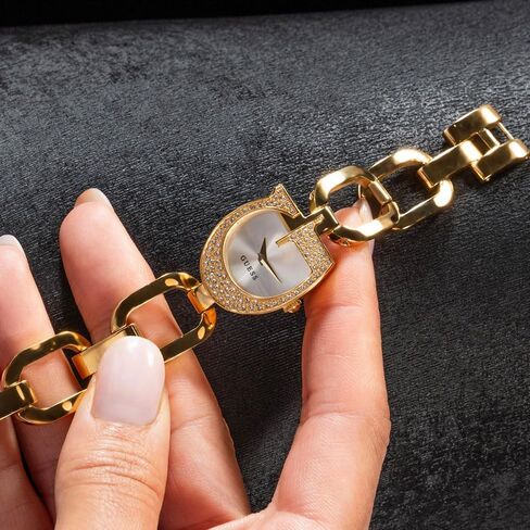 GUESS Silver-Tone Crystal Analog Watch in Saudi Arabia