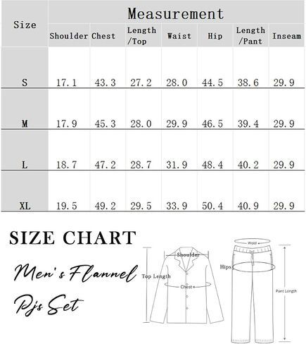 ENJOYNIGHT Mens 100% Cotton Flannel Pajamas Set Plaid Button Pjs Long Sleeve Sleepwear in Kuwait