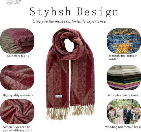 Ladies plaid scarf The gift of a chunky oversized winter warm cashmere shawl in Saudi Arabia