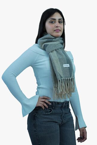 Ladies plaid scarf The gift of a chunky oversized winter warm cashmere shawl in Saudi Arabia