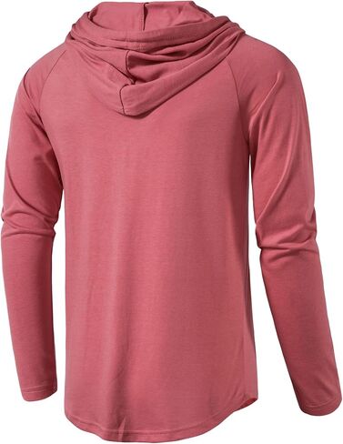 MUSE FATH Men's Long Sleeve Athletic Performance Lightweight Hoodie Sweatshirts in Saudi Arabia