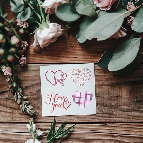 Different Type of Hearts Clear Stamps for Card Making or Journaling Valentine's Day Transparent Silicone Stamps for Patrick's Day Gift Tags Scrapbooking and Other Paper Crafts Decoration in Saudi Arabia
