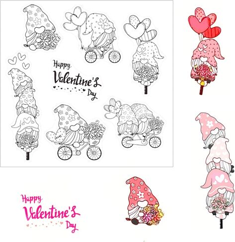 Different Type of Hearts Clear Stamps for Card Making or Journaling Valentine's Day Transparent Silicone Stamps for Patrick's Day Gift Tags Scrapbooking and Other Paper Crafts Decoration in Saudi Arabia