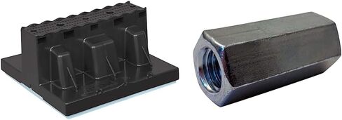 Roof Top Blox Adjustable Piping Support ROD-03 Zinc-Coated Threaded Extension Rod, 1/2" Diameter x 12", 2 Pack in Saudi Arabia